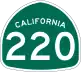 State Route 220 marker