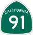 State Route 91 marker