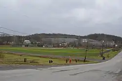 Baseball field and ANDRITZ Herr-Voss Stamco Factory