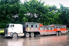 A camel bus in Havana.