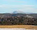 Western face of Camel's Hump Mountain from South Burlington, Vermont.