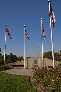 Monument at the site of Camp X in Whitby, Ontario