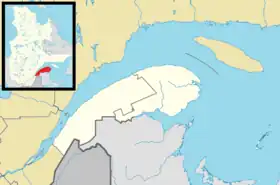 Saint-Gabriel-de-Rimouski is located in Eastern Quebec