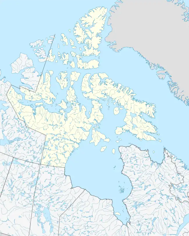 Map showing the location of Tuvaijuittuq Marine Protected Area