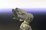 A repair and observation end effector in use in space (Canadarm2 Latching End Effector)