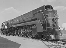 CN 6400 Class U-4-a on display at the 1939 New York World's Fair "Railroads on Parade" exhibit