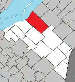 Location within Montmagny RCM.