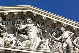 House of Representatives pediment, Apotheosis of Democracy, by Paul Wayland Bartlett, 1916