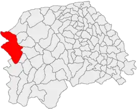 Location in Suceava County