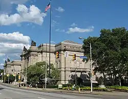 Carnegie Institute, 1892 to 1895, original building, as well as an addition from 1903 to 1907, in the Oakland neighborhood of Pittsburgh, Pennsylvania.