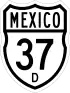 Federal Highway 37D shield