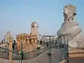 Casa Milà rooftop in Spring