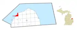 Location within Huron County