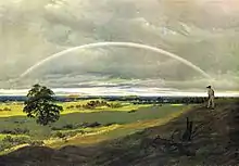 Caspar David Friedrich: Landschaft mit Regenbogen, (Landscape with rainbow) (c. 1810)