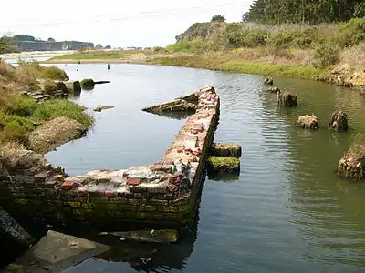 Mill ruins at Caspar beach