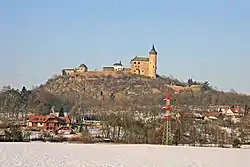 Ráby below the Kunětice Mountain