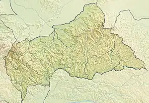 Théodore Nilis is located in Central African Republic