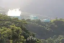 Geothermal power center in the Usulután Department