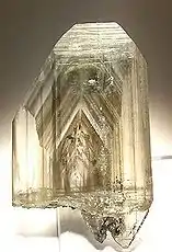 Zoned Cerussite crystal, 5.9 x 3.6 x 1 cm.