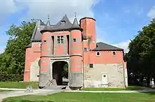 View of the gatehouse on the north side