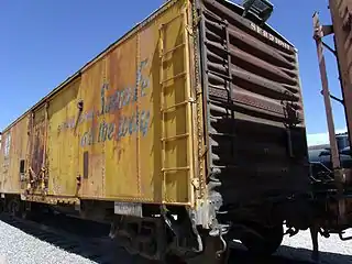 Refrigerator Car built in 1920 by American Car & Foundry for the Santa Fe Railroad Co.