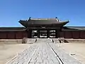 Myeongjeongmun Gate, the entrance to the main hall of the palace