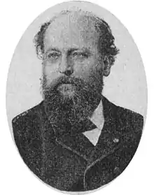 Portrait of Charles Grandmougin from Moderní básníci francouzští, anthology of French poetry, published 1893.