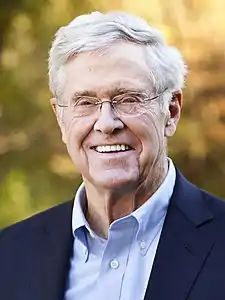 Charles Koch  2015, 2014, and 2011  (Finalist in 2016 and 2012)  (shared with brother David at all times)