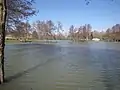 Leisure lake in high waters (March's seasonal floodings)