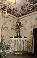 Architectural wall and ceiling trompe-l'œil, Entrance to the library of Chateau Thal, by Rainer Maria Latzke