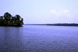 Lagoon near the Cherai Beach in Ernakulam