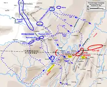 Initial movements in the Chickamauga Campaign, August 15 – September 8, 1863