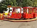 A children's train ride in Birkenhead Park in the United Kingdom