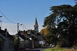 The church and surroundings, in Chitray