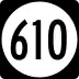 State Route 610 marker