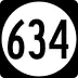 State Route 634 marker