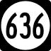 State Route 636 marker