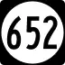 State Route 652 marker