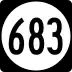 State Route 683 marker