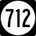 State Route 712 marker