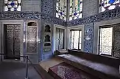 Tiled interior of the Baghdad Kiosk in Topkapı Palace (1639)