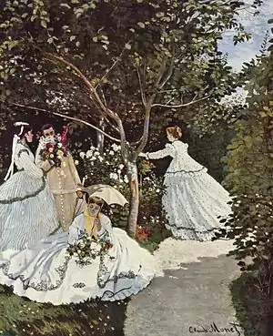 Women in the Garden (1866) by Claude Monet