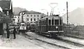 Cles tramway station in 1955