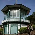 The bandstand viewed from below in July 2013