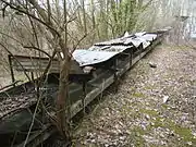 The conveyor belt which connected the primary and intermediate chalk crushers