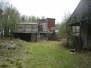 The rear of the intermediate chalk crusher and final screening plant