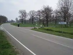 Entering Padhuis(Place name sign on the Europaweg)