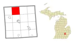 Location within Livingston County