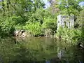 Springhouse and pond, May 2007