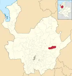 Location of the municipality and town of Yalí, Antioquia in the Antioquia Department of Colombia